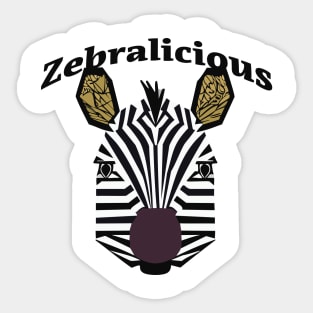 Zebralicious Sticker